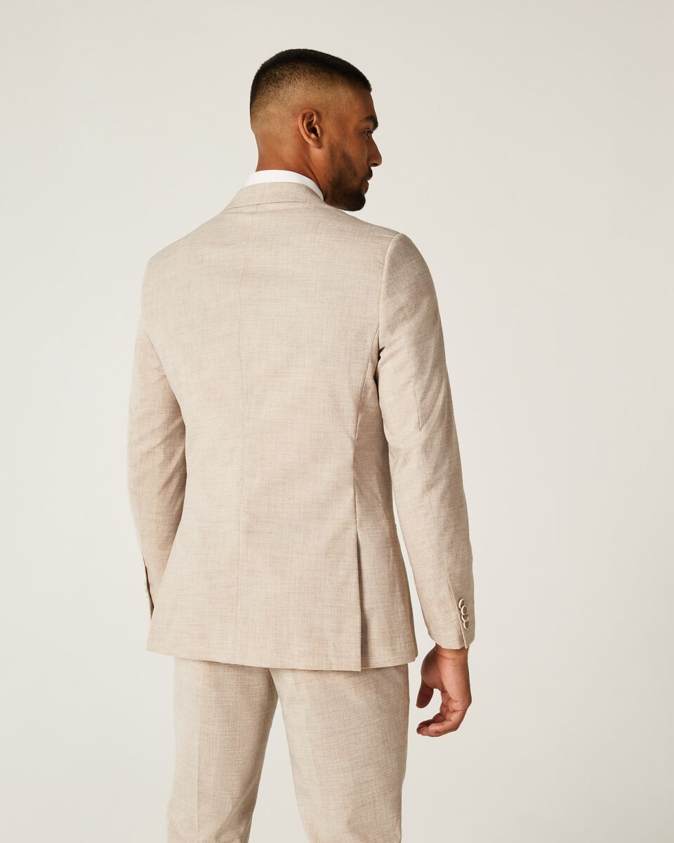 Mens Fawn Tailored Suit Jacket